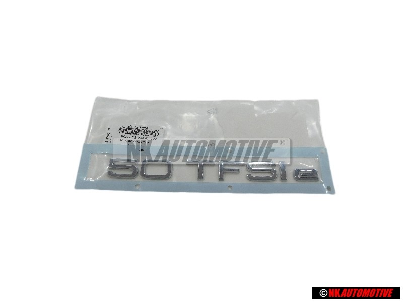 Γνήσιο Audi 50 TFSI E Οπίσθιο Σήμα Έμβλημα Χρωμέ - 80A853744K 2ZZ