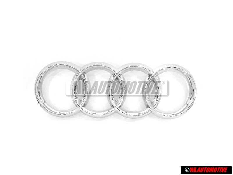 Γνήσιο Audi Δαχτυλίδια Εμπρόσθιο Σήμα Έμβλημα Μάσκας Χρωμέ - 8K0853605
