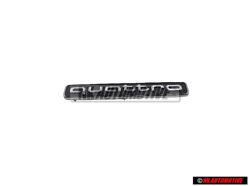Γνήσιο Audi QUATTRO Εμπρόσθιο Σήμα Έμβλημα Μάσκας Μάυρο Χρωμέ - 8W9853736 2ZZ