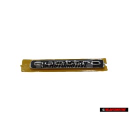 Γνήσιο Audi QUATTRO Οπίσθιο Σήμα Έμβλημα Μάυρο Χρωμέ - 8W9853737 2ZZ