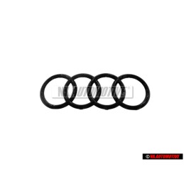 Γνήσιο Audi Δαχτυλίδια Εμπρόσθιο Σήμα Έμβλημα Μάσκας Μάυρο - 4M8071801