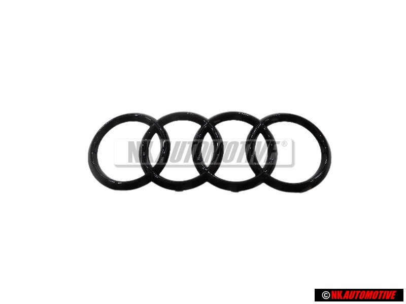 Γνήσιο Audi Δαχτυλίδια Εμπρόσθιο Σήμα Έμβλημα Μάσκας Μάυρο - 4M8071801