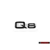 Γνήσιο Audi Q8 Οπίσθιο Σήμα Έμβλημα Μάυρο - 4M8071803