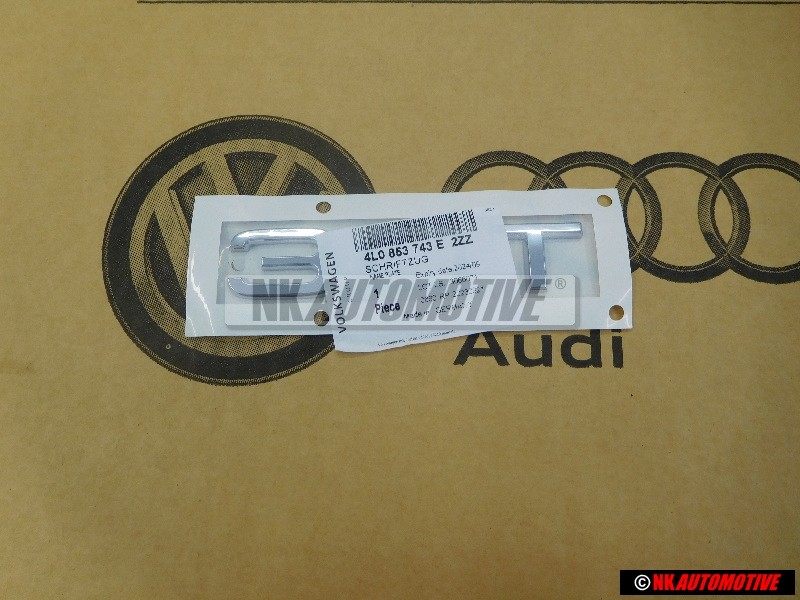 Γνήσιο Audi 3.0T Οπίσθιο Σήμα Έμβλημα Χρωμέ - 4L0853743E 2ZZ