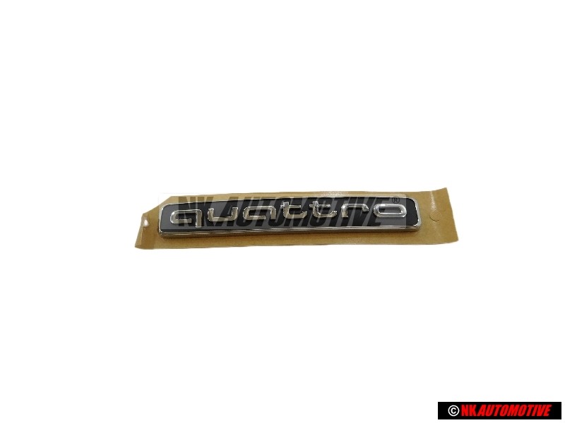 Γνήσιο Audi QUATTRO Οπίσθιο Σήμα Έμβλημα Μάυρο Χρωμέ - 4M0853737A 2ZZ