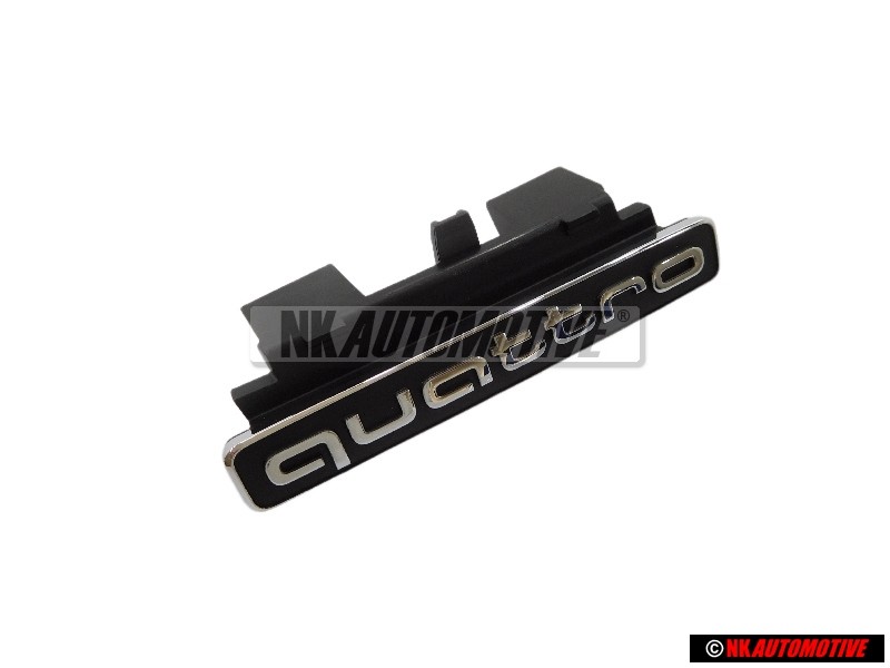 Γνήσιο Audi QUATTRO Εμπρόσθιο Σήμα Έμβλημα Μάσκας Μάυρο Χρωμέ - 8R0853736E 3FZ