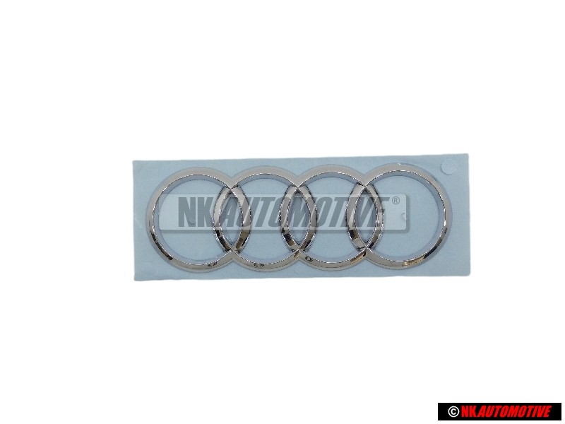 Γνήσιο Audi Δαχτυλίδια Οπίσθιο Σήμα Έμβλημα Χρωμέ - 4G5853742 2ZZ