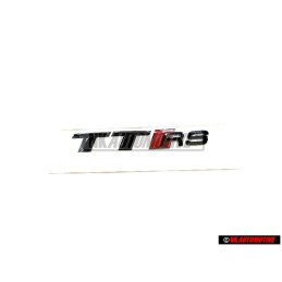 Γνήσιο Audi TT RS Οπίσθιο Σήμα Έμβλημα Μάυρο Χρωμέ Κόκκινο - 8S0853740A T94