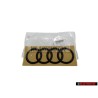 Γνήσιο Audi Δαχτυλίδια Οπίσθιο Σήμα Έμβλημα Μάυρο - 8V5853742 T94