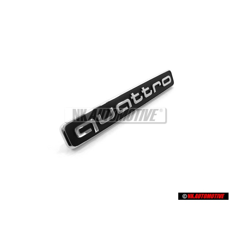 Γνήσιο Audi QUATTRO Εμπρόσθιο Σήμα Έμβλημα Μάσκας Μάυρο Χρωμέ - 4K0853736A 9B9