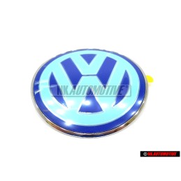 Γνήσιο VW Εμπρόσθιο Σήμα Έμβλημα Καπό Μπλέ Άσπρο - 1C0853617 39A