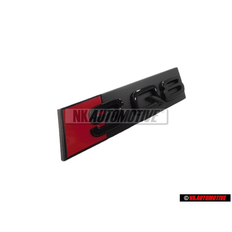 Γνήσιο Audi SQ8 Εμπρόσθιο Σήμα Έμβλημα Μάσκας Μάυρο Κόκκινο - 4M8071805