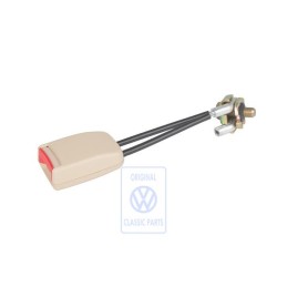 Γνήσιο VW Ασφάλεια Ζώνης Cream/Κόκκινο Της Φωτιάς - 1C0858676 FSN