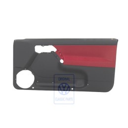 Γνήσιο VW Επένδυση Πόρτας (Ύφασμα) Μαύρο/Murano Κόκκινο - 1E0867012ATLZR