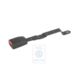 Γνήσιο VW Ασφάλεια Ζώνης Σατινέ Μαύρο/Κόκκινο Φωτιάς - 1HM857756 FCN