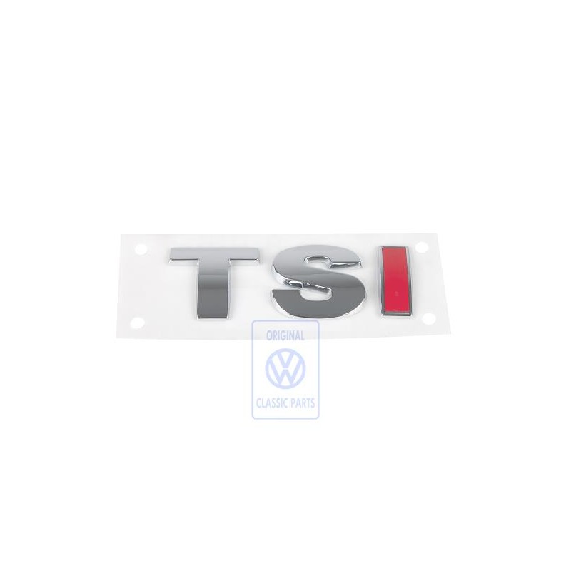 Γνήσιο VW Επιγραφή Χρωμέ/Χρωμέ/Κόκκινο - 1T0853675J GQF