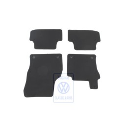 Γνήσιο VW 1 Σετ Πατάκια Μαύρο - 5G2863011 EUN