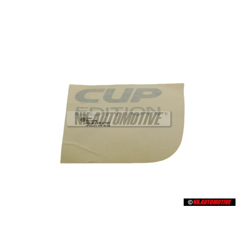 Γνήσιο VW Επιγραφή Μεμβράνης Ασημί - 6Q0853750Q 1W4