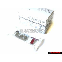 Γνήσιο VW 1.8T Οπίσθιο Σήμα Έμβλημα Χρωμέ Κόκκινο - 1J0853675AGGQF