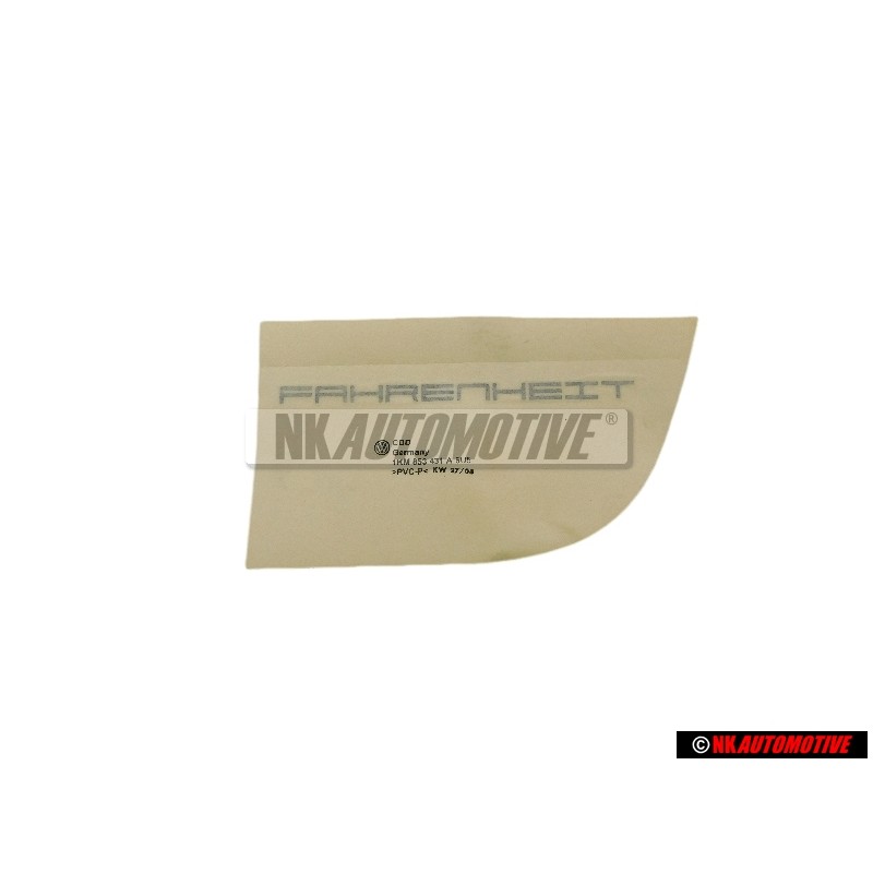 Γνήσιο VW Επιγραφή Μαύρο - 1KM853431A 6U5