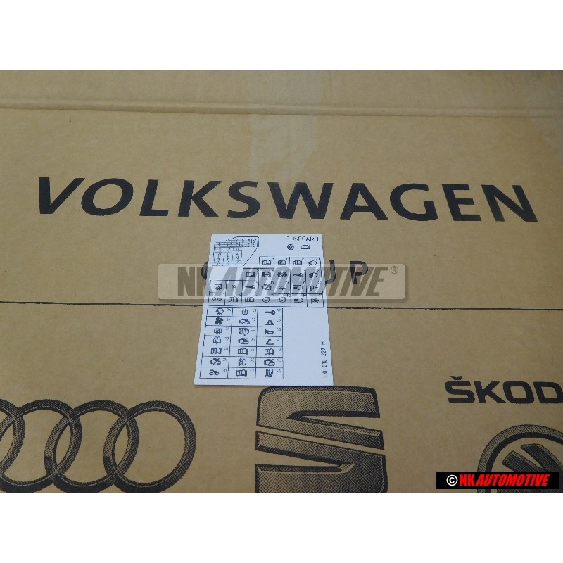 Γνήσιο VW Πινακίδα - 1J0010227H
