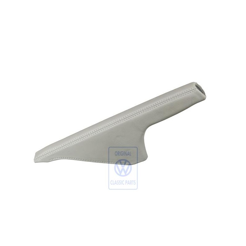 Γνήσιο VW Λαβή Χειρόφρενου Με Επένδυση Δέρμα Flanell Γκρι - 1J0711461A 9EX