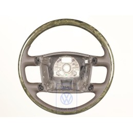 Γνήσιο VW Τιμόνι Ξύλο/Δέρμα Καφέ Λεύκα Με Νερά - 3D0419091ABAPM