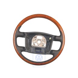 Γνήσιο VW Τιμόνι Ξύλο/Δέρμα Φυσικό Καφέ/Ευκάλυπτος - 3D0419091ABQSE