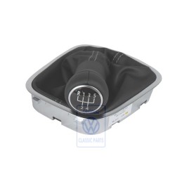 Γνήσιο VW Λαβή Αλλαγής Ταχυτήτων Δέρμα Με Επένδ Μοχλού Ταχυτ. 