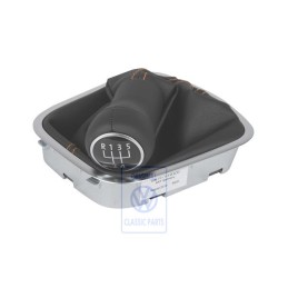 Γνήσιο VW Λαβή Αλλαγής Ταχυτήτων Δέρμα Με Επένδ Μοχλού Ταχυτ. 