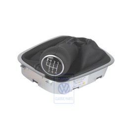 Γνήσιο VW Λαβή Αλλαγής Ταχυτήτων Δέρμα Με Επένδ Μοχλού Ταχυτ. 