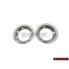 2x Γνήσιο VW Τυφλό Καπάκι Σατινέ Μαύρο - 357957087 01C
