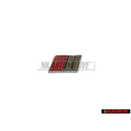 Γνήσιο Audi S-LINE Πλακέτα Σήμα Έμβλημα Τιμονιού Χρωμέ Κόκκινο - 4A0419685B