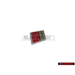Γνήσιο Audi S-LINE Πλακέτα Σήμα Έμβλημα Τιμονιού Χρωμέ Κόκκινο - 4A0419685B