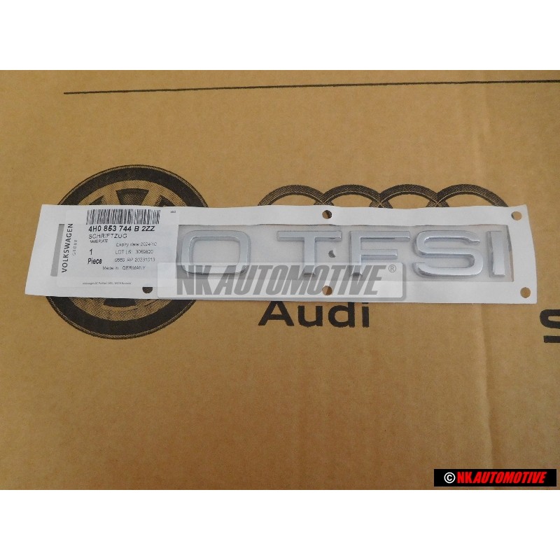 Γνήσιο Audi 50 TFSI Οπίσθιο Σήμα Έμβλημα Χρωμέ - 4H0853744B 2ZZ