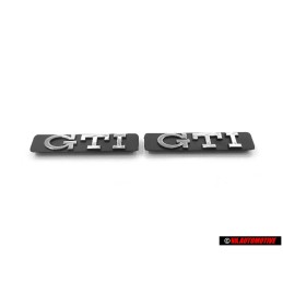 2x Γνήσιο VW GTI Πλαϊνό Σήμα Έμβλημα Χρωμέ - 1H6853714C Z10