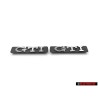 2x Γνήσιο VW GTI Πλαϊνό Σήμα Έμβλημα Χρωμέ - 1H6853714C Z10