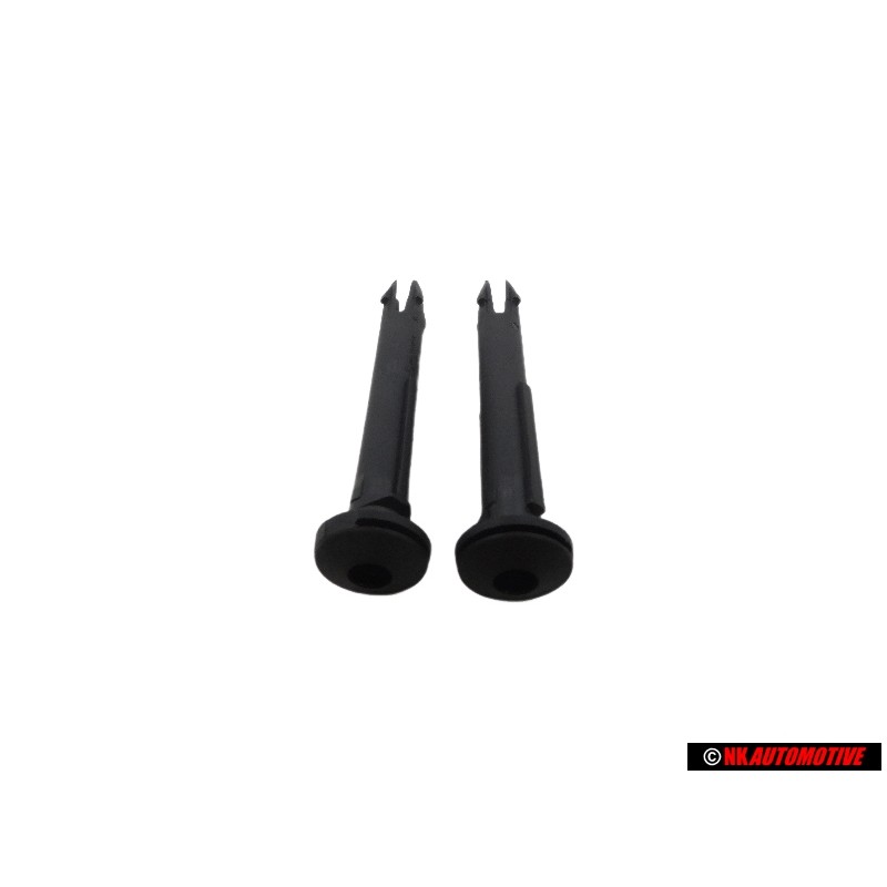 2x Γνήσιο VW Οδηγός Για Προσκέφαλο, Ρυθμιζόμενο Σατινέ Μαύρο - 811881939 01C