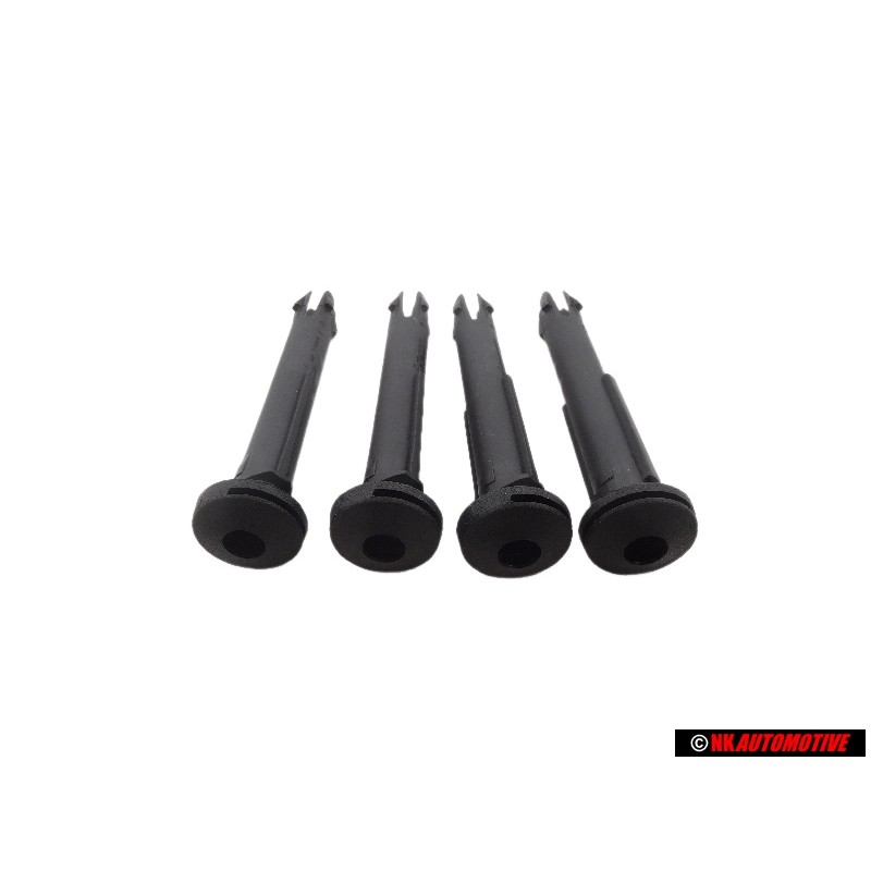 4x Γνήσιο VW Οδηγός Για Προσκέφαλο, Ρυθμιζόμενο Σατινέ Μαύρο - 811881939 01C