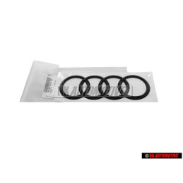 Γνήσιο Audi Δαχτυλίδια Οπίσθιο Σήμα Έμβλημα Μάυρο - 8V4853742A T94