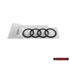 Γνήσιο Audi Δαχτυλίδια Οπίσθιο Σήμα Έμβλημα Μάυρο - 8V4853742A T94
