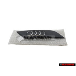 Γνήσιο Audi R8 Σήμα Έμβλημα Κάλυψης Κινητήρα Μάυρο Χρωμέ Αριστερά - 07L133621A