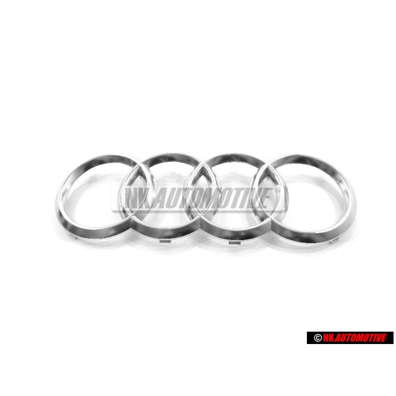 Γνήσιο Audi Δαχτυλίδια Εμπρόσθιο Σήμα Έμβλημα Μάσκας Χρωμέ - 4KE853605 3Q7