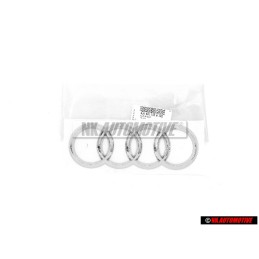 Γνήσιο Audi Δαχτυλίδια Οπίσθιο Σήμα Έμβλημα Χρωμέ - 8J0853742B 2ZZ