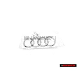 Γνήσιο Audi Δαχτυλίδια Οπίσθιο Σήμα Έμβλημα Χρωμέ - 8T8853742B 2ZZ