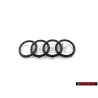 Γνήσιο Audi Δαχτυλίδια Εμπρόσθιο Σήμα Έμβλημα Μάσκας Μάυρο - 4KE853605 T94