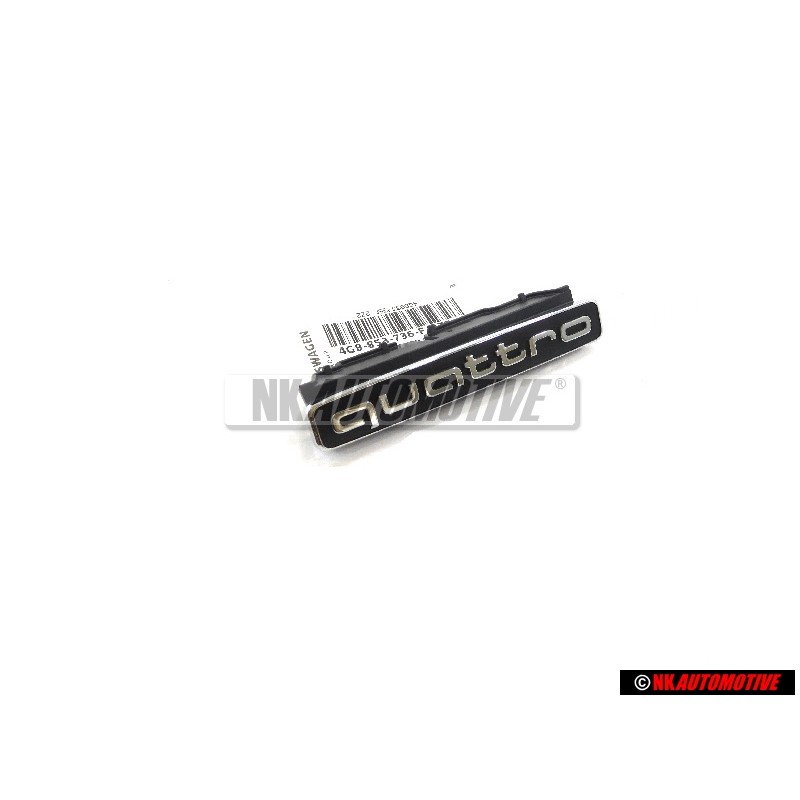 Γνήσιο Audi QUATTRO Οπίσθιο Σήμα Έμβλημα Μάυρο Χρωμέ - 4G8853736F 2ZZ