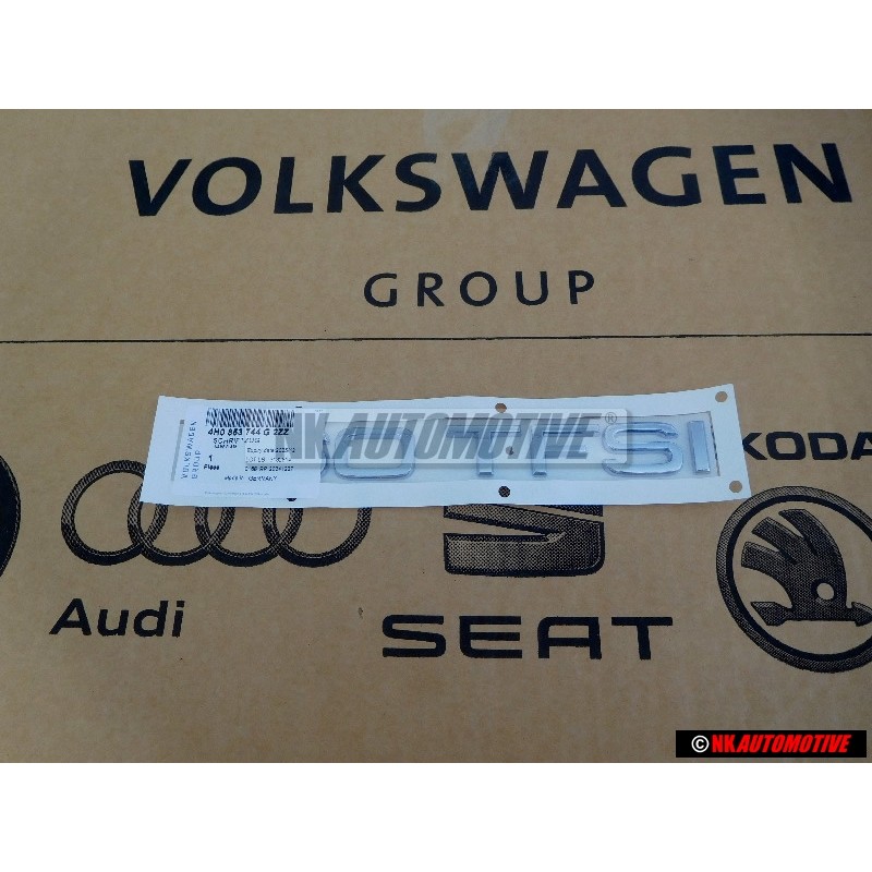 Γνήσιο Audi 60 TFSI Οπίσθιο Σήμα Έμβλημα Χρωμέ - 4H0853744G 2ZZ