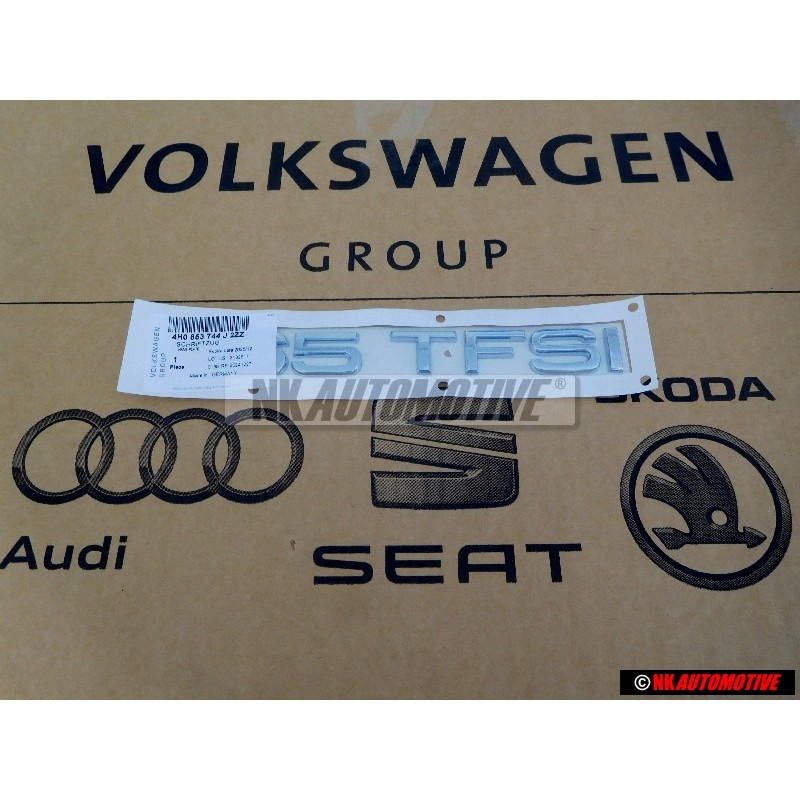Γνήσιο Audi 65 TFSI Οπίσθιο Σήμα Έμβλημα Χρωμέ - 4H0853744J 2ZZ