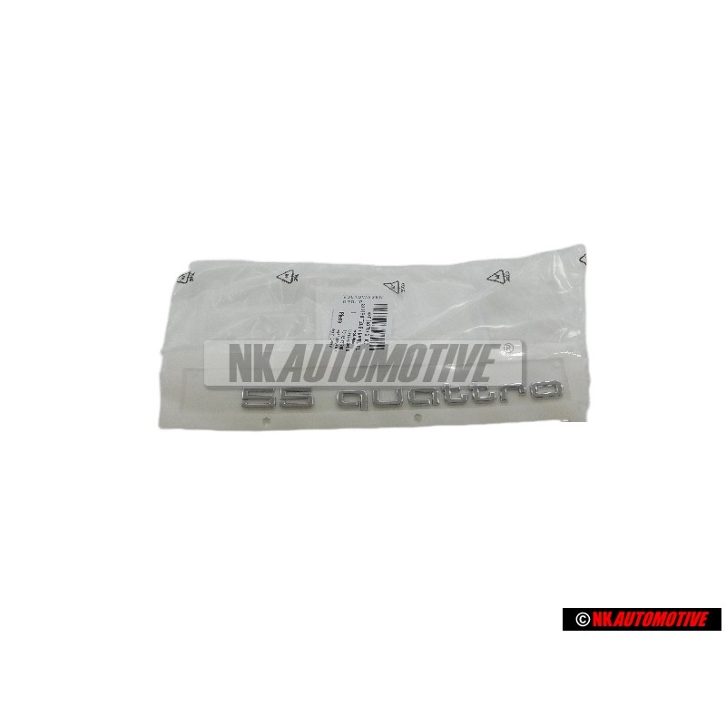 Γνήσιο Audi 55 QUATTRO Οπίσθιο Σήμα Έμβλημα Χρωμέ - 4KE853737C 3Q7